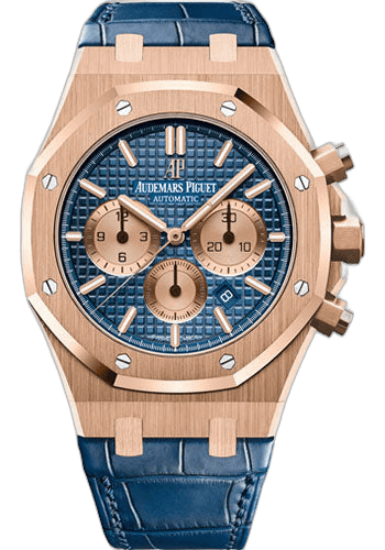 Audemars Piguet Royal Oak Chronograph Rose Gold — Blue Grande Tapisserie | Ref. 26331OR.OO.D315CR.01