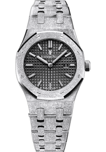 Audemars Piguet Royal Oak Frosted Gold White Gold — Black Grande Tapisserie Dial | Ref. 67653BC.GG.1263BC.02