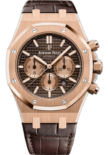 Audemars Piguet Royal Oak Chronograph Rose Gold — Brown Grande Tapisserie Alligator 41mm | Ref. 26331OR.OO.D821CR.01