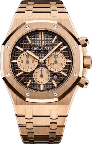 Audemars Piguet Royal Oak Chronograph Rose Gold — Cognac Brown Grande Tapisserie Dial | Ref. 26331OR.OO.1220OR.02