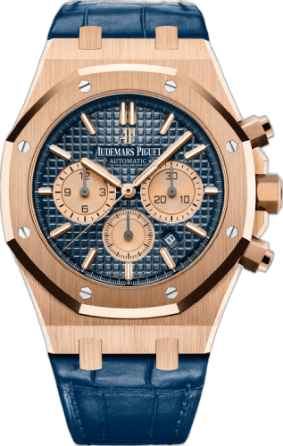 Audemars Piguet Royal Oak Chronograph Rose Gold — Blue Grande Tapisserie Dial | Ref. 26331OR.OO.D315CR.01