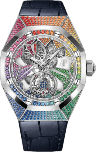 Audemars Piguet Royal Oak Concept Flying Tourbillon White Gold & Gemstones — Alligator Strap | Ref. 26227BC.YY.D326CR.01-A