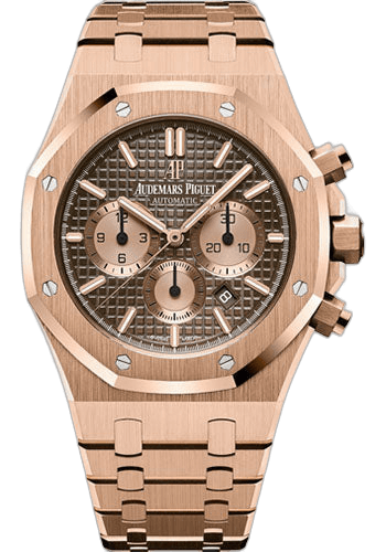 Audemars Piguet Royal Oak Rose Gold — Brown Grande Tapisserie Chronograph Dial | Ref. 26331OR.OO.1220OR.02