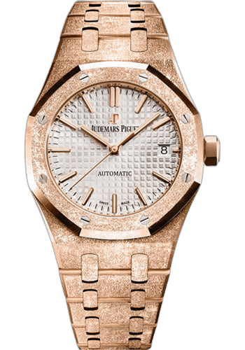 Audemars Piguet Royal Oak Frosted Gold Rose Gold — Silver Grande Tapisserie Dial | Ref. 15454OR.GG.1259OR.01