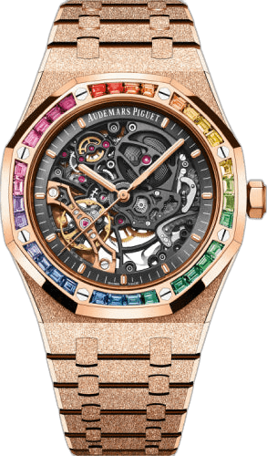 Audemars Piguet Royal Oak Frosted Gold Rose Gold — Openworked Double Balance Wheel | Ref. 15412OR.YG.1224OR.01