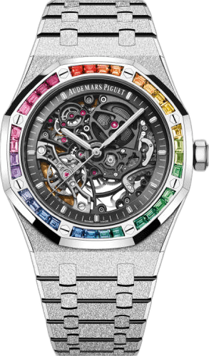 Audemars Piguet Royal Oak Frosted Gold White Gold — Openworked Double Balance Wheel Dial, 41mm | Ref. 15412OR.YG.1224OR.01-B