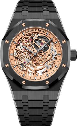 Audemars Piguet Royal Oak Frosted Gold Ceramic — Openworked Skeleton Dial | Ref. 15416CE.OO.1225CE.02