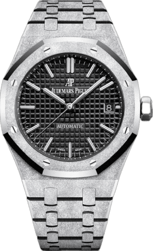 Audemars Piguet Royal Oak Frosted Gold White Gold — Black Grande Tapisserie Dial | Ref. 15454BC.GG.1259BC.03