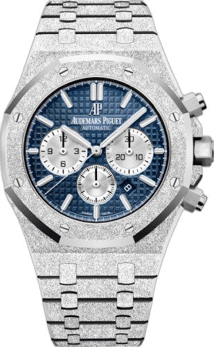 Audemars Piguet Royal Oak Frosted Gold Selfwinding Chronograph White Gold — Blue Tapisserie Dial | Ref. 26331BC.GG.1224BC.02