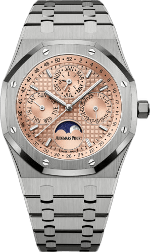 Audemars Piguet Royal Oak Perpetual Calendar Titanium Limited Edition — Salmon Sunburst Dial | Ref. 26615TI.OO.1220TI.01