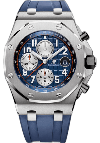 Audemars Piguet Royal Oak Offshore Steel — Mega Tapisserie Blue Dial | Ref. 26470ST.OO.A027CA.01