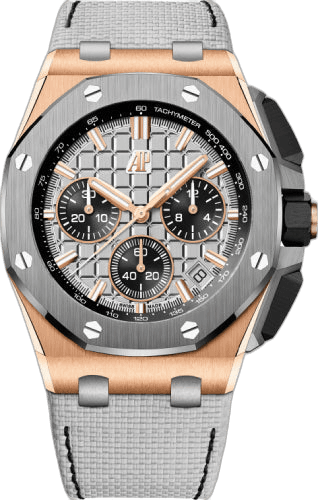 Audemars Piguet Royal Oak Offshore Selfwinding 43mm Rose Gold — Grey Mega Tapisserie | Ref. 26420OI.OO.A015VE.01