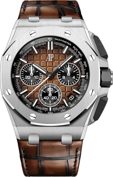 Audemars Piguet Royal Oak Offshore Steel — Smoked Bronze Mega Tapisserie Chronograph | Ref. 26420ST.OO.A828CR.01