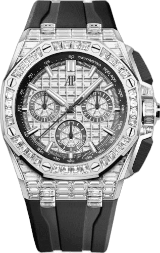 Audemars Piguet Royal Oak Offshore White Gold & Diamonds — Full Baguette Diamond Pavé | Ref. 26425BC.ZZ.D002CA.02