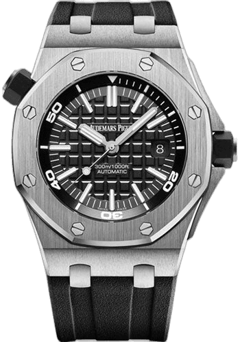 Audemars Piguet Royal Oak Offshore Diver Steel — Black Mega Tapisserie Dial | Ref. 15710ST.OO.A002CA.01