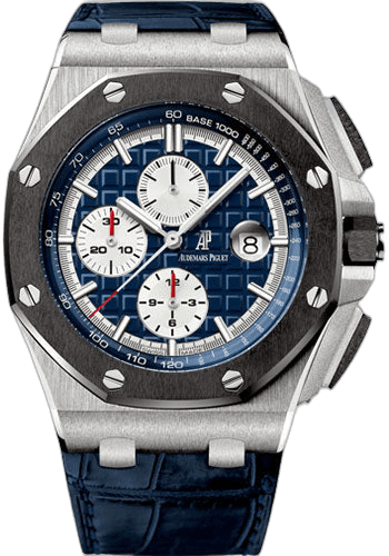 Audemars Piguet Royal Oak Offshore Platinum — Blue Mega Tapisserie Dial | Ref. 26401PO.OO.A018CR.01