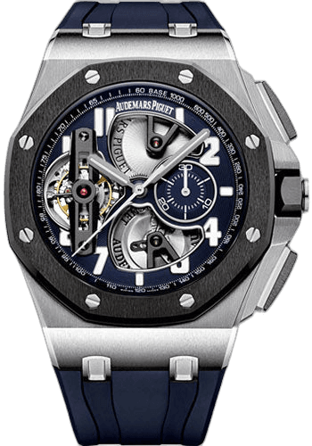 Audemars Piguet Royal Oak Offshore Platinum — Open-Worked Blue Dial | Ref. 26388PO.OO.D027CA.01