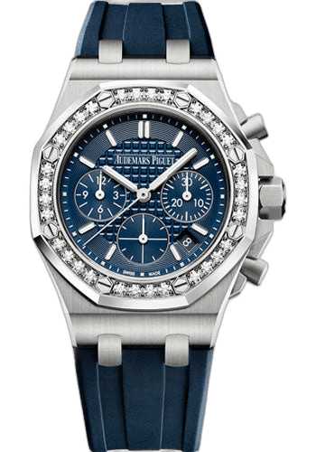 Audemars Piguet Royal Oak Offshore Steel — Blue Lady Tapisserie Diamond Bezel Chronograph 37mm | Ref. 26231ST.ZZ.D027CA.01
