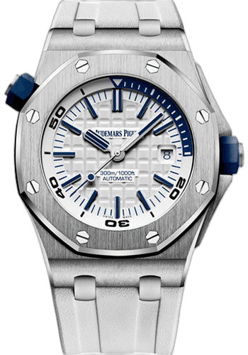 Audemars Piguet Royal Oak Offshore Diver Steel — White Mega Tapisserie Dial | Ref. 15710ST.OO.A010CA.01