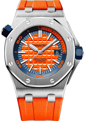 Audemars Piguet Royal Oak Offshore Steel — Orange Mega Tapisserie Diver | Ref. 15710ST.OO.A070CA.01