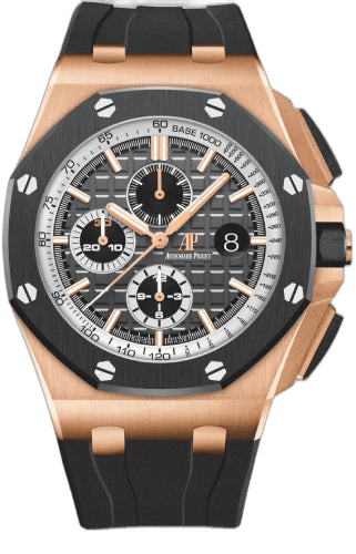 Audemars Piguet Royal Oak Offshore Chronograph Rose Gold — Grey Mega Tapisserie Dial | Ref. 26416RO.OO.A002CA.01