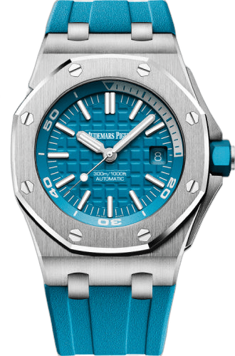 Audemars Piguet Royal Oak Offshore Diver Steel — Turquoise Index Dial | Ref. 15710ST.OO.A032CA.01