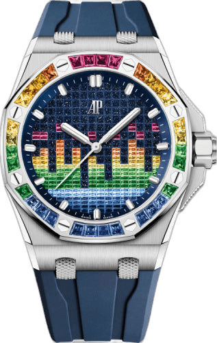 Audemars Piguet Royal Oak Offshore Limited Edition White Gold — Blue Dial Gem-Set Bezel | Ref. 15601BC.YY.D343CA.01