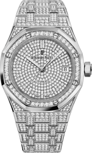 Audemars Piguet Royal Oak Selfwinding White Gold & Diamonds — Diamond Pavé Dial | Ref. 15452BC.ZZ.1258BC.01
