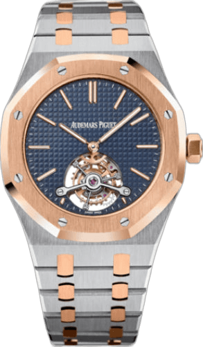 Audemars Piguet Royal Oak Tourbillon Extra-Thin Steel & Rose Gold — Blue Dial | Ref. 26517SR.OO.1220SR.01
