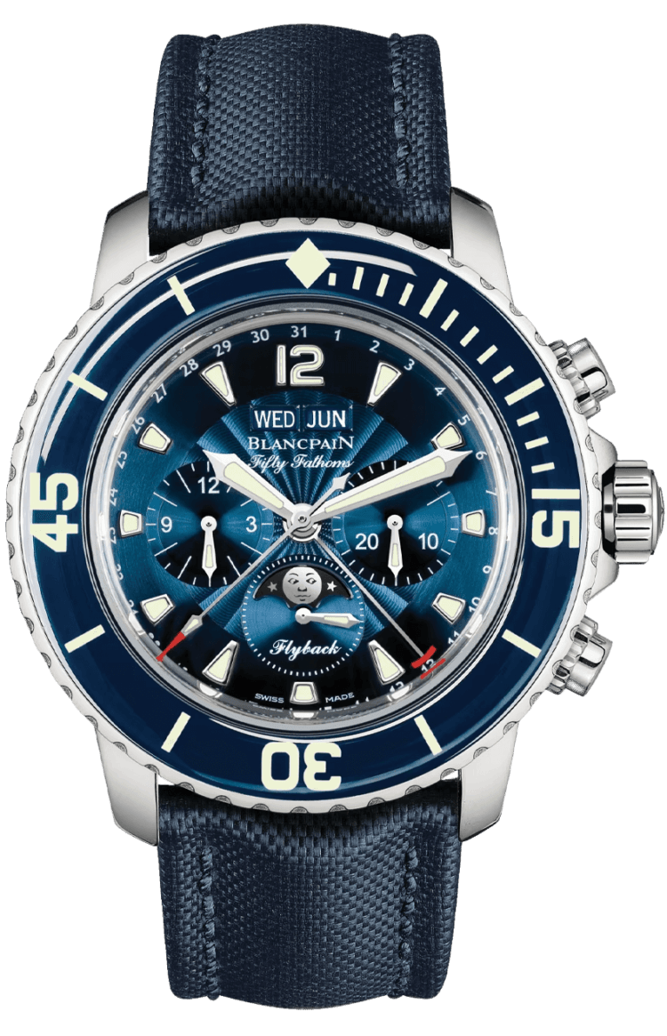 Blancpain Fifty Fathoms Chronographe Flyback Quantieme Complet Men's Watch - 5066F 1140 52B — Ref. 5066F 1140 52B