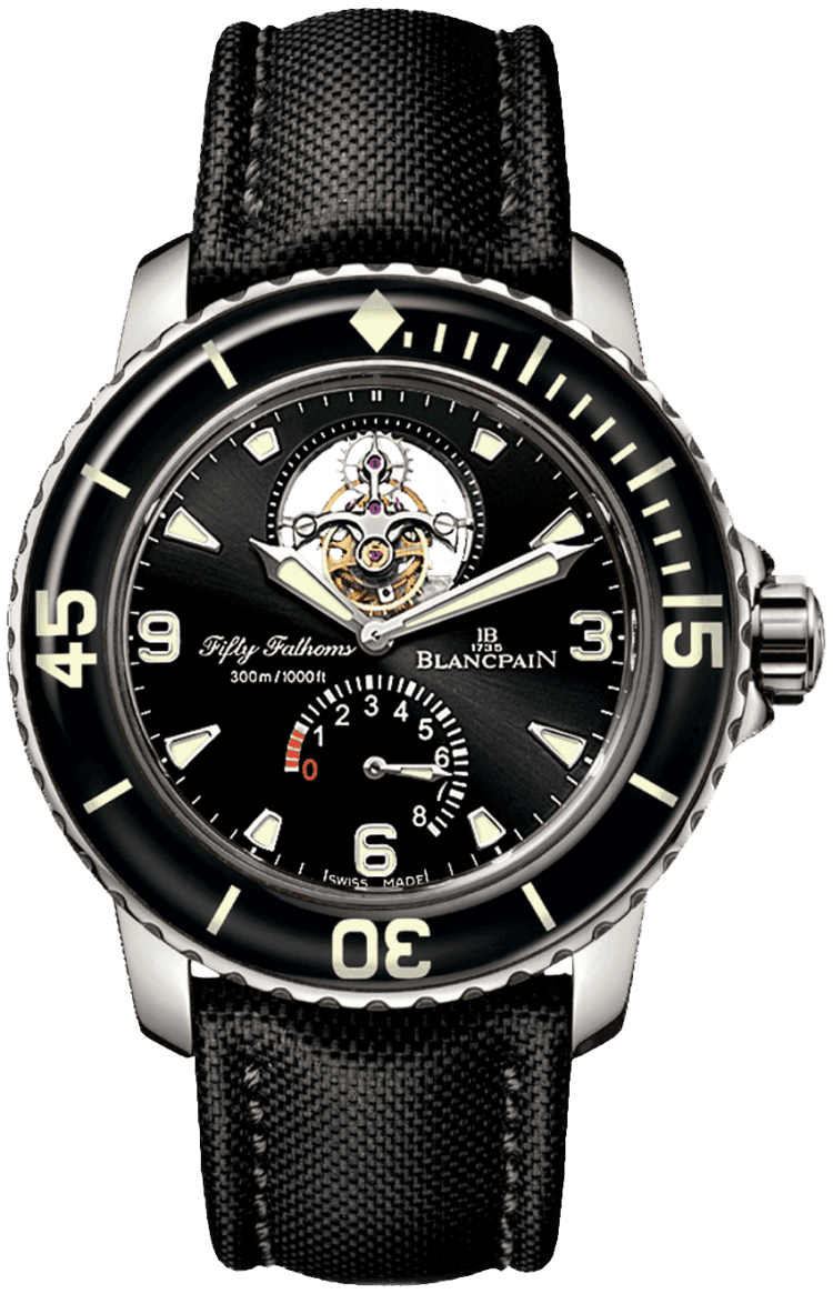 Fifty Fathoms Tourbillon 8 Jours White Gold Men's Watch - 5025 1530 52A 45mm — Blancpain