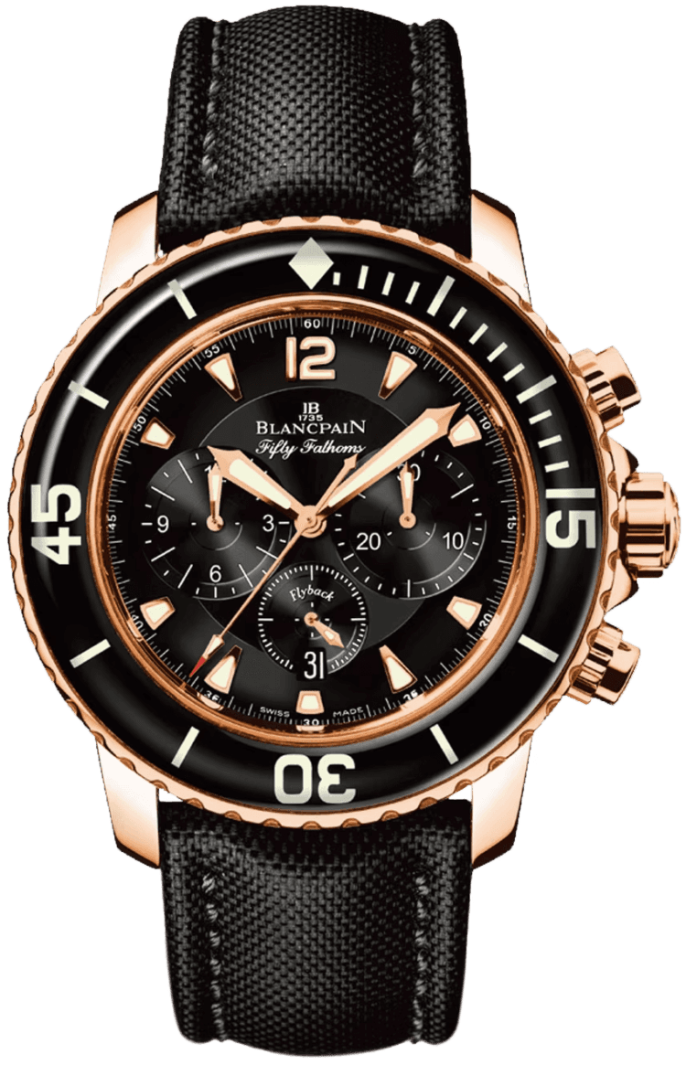 Fifty Fathoms Chronographe Flyback Red Gold Men's Watch - 5085F 3630 52A 45mm