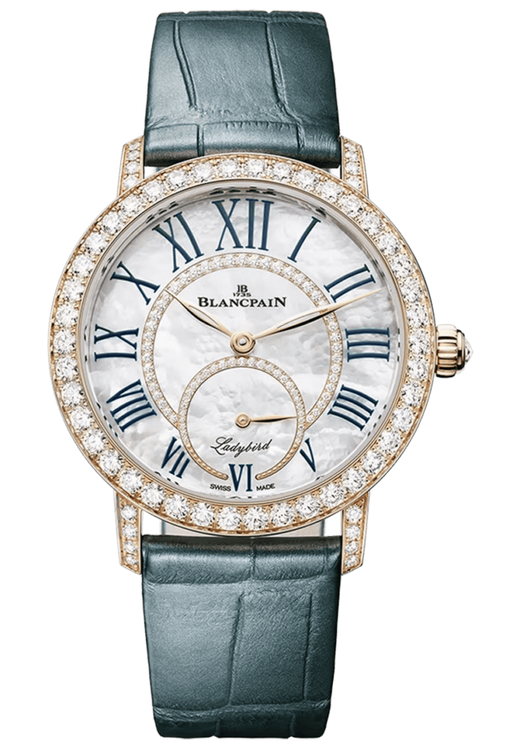 Blancpain Ladybird Rose Gold — Colors Diamond Teal Alligator | Ref. 3661 2954 55B