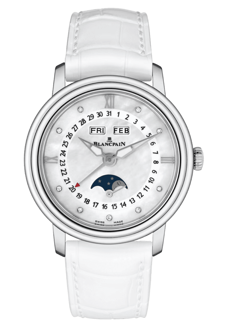 Blancpain Ladybird Steel — Quantième Complet, Mother-of-Pearl Dial, Moon Phase | Ref. 3663 1154 55B