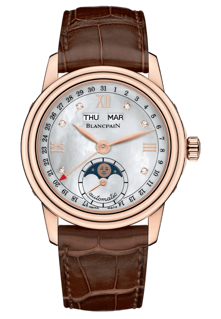 Blancpain Ladybird Rose Gold — Mother-of-Pearl Complete Calendar with Moon Phases | Ref. 2360 3691A 55A
