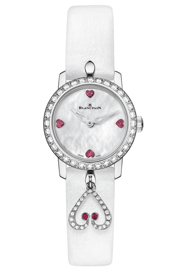 Ladybird Ultraplate Hearts White Gold Diamond Ostrich Ladies Watch - 0063 1997 58A · Blancpain — 0063 1997 58A