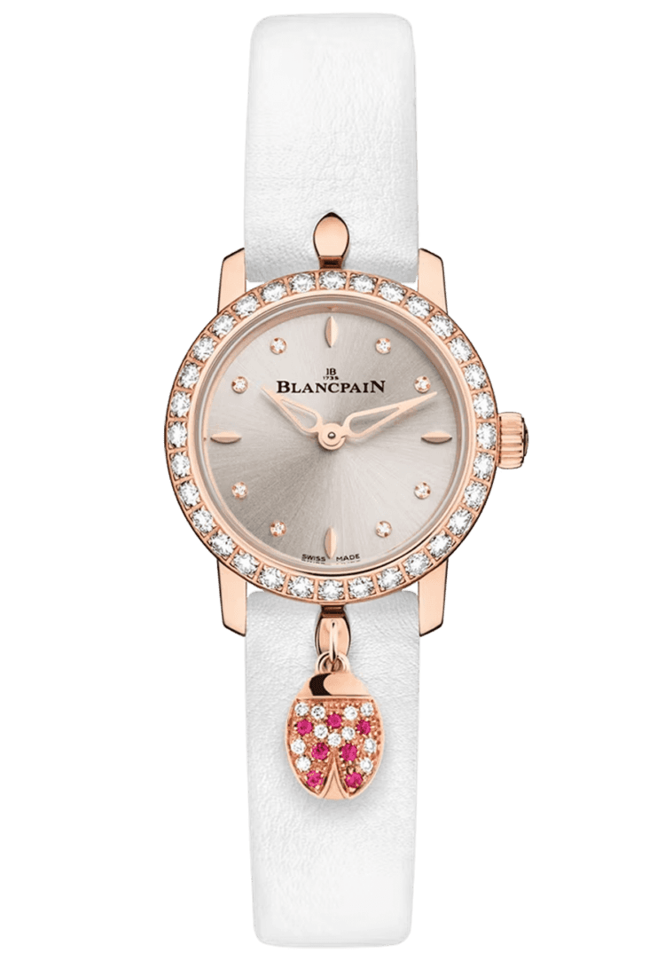 Ladybird Ultraplate Champagne Red Gold Diamond Ladies Watch - 0063C 2987 63A Rose Gold Blancpain Ref. 0063C 2987 63A
