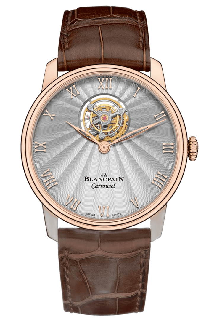 Blancpain Villeret Rose Gold — Carrousel Volant Une Minute Alligator | Ref. 66228 3642 55B