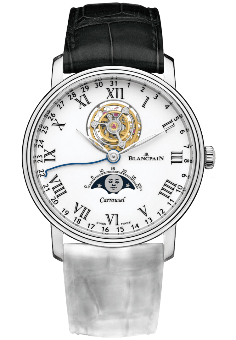 Villeret Carrousel Phases de Lune Limited Edition Men's Watch - 6622L 3431 55B Blancpain Ref. 6622L 3431 55B