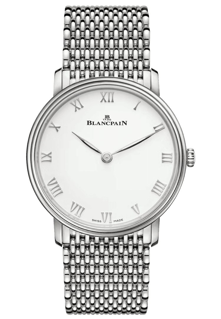 Villeret Ultraplate Steel Mille Mailles Ultra-Slim Men's Watch - 6605 1127 MMB · Blancpain — 6605 1127 MMB