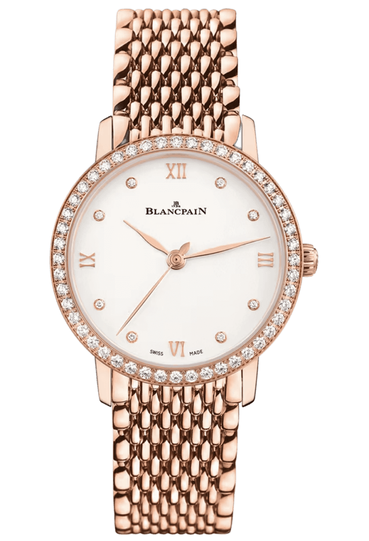 Villeret Ultraplate Diamond Mille Mailles Red Gold Ladies Watch - 6104 2987 MMB 29.2mm