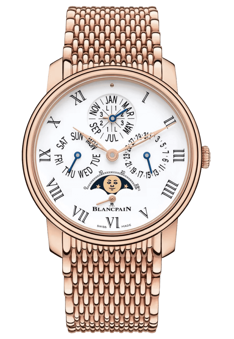 Villeret Quantieme Perpetuel 8 Jours Red Gold Men's Watch - 6659 3631 MMB · Blancpain Rose Gold — 6659 3631 MMB