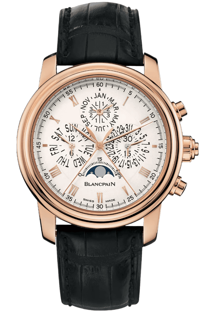 Villeret Quantieme Perpetuel Chronographe Flyback a Rattrapante Men's Watch - 4286P 3642 55B · Blancpain — 4286P 3642 55B