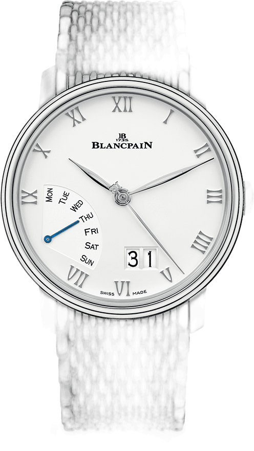 Blancpain Villeret Grande Date Jour Retrograde Steel Men's Watch - 6668 1127 MMB Ref. 6668 1127 MMB