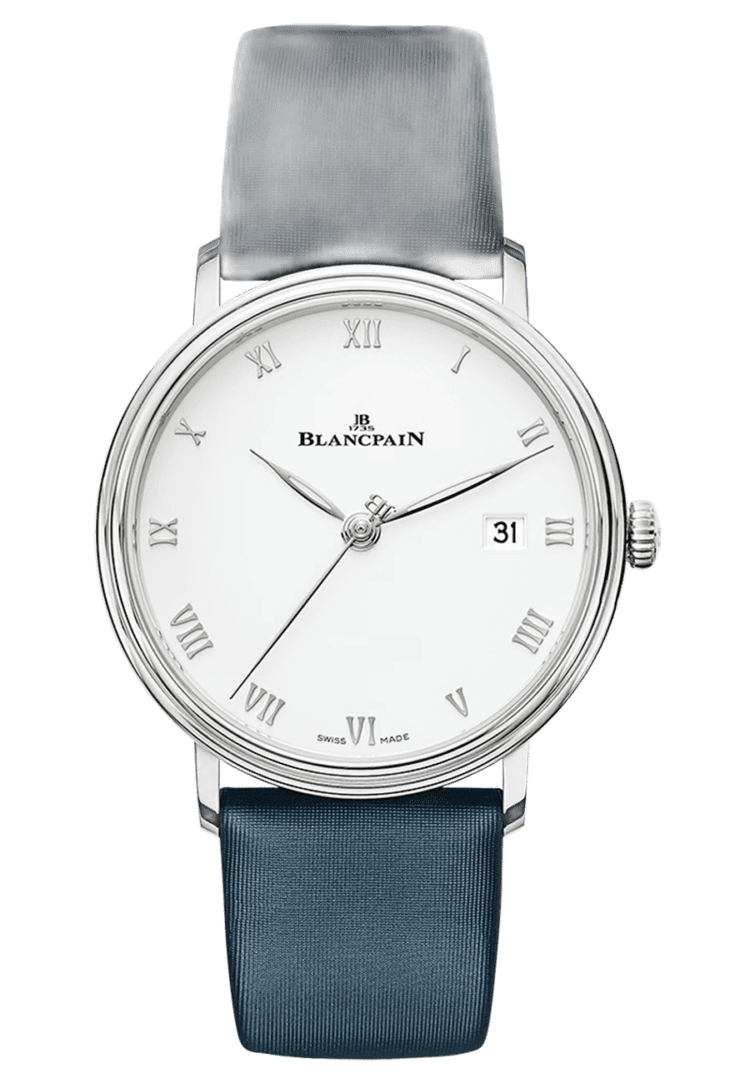 Blancpain Villeret Steel — Ultra-Slim Date, Interchangeable Strap Set | Ref. 6224 1127 95A