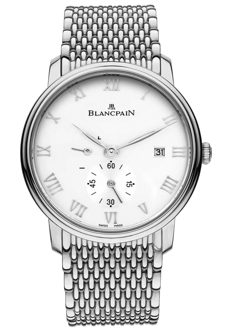 Blancpain Villeret Ultraplate Power Reserve Steel Ultra-Slim Men's Watch - 6606 1127 MMB