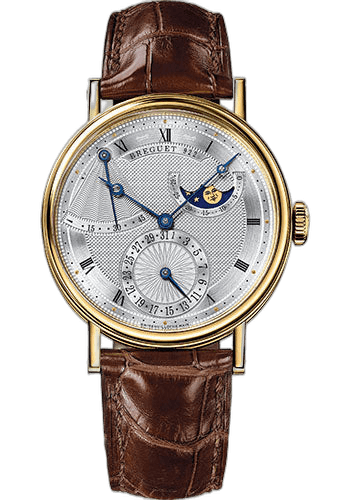 Breguet Classique Yellow Gold — Silver Roman Numeral Dial with Power Reserve | Ref. 7137BA/11/9V6