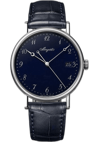 Classique 5177 - White Gold Case - Blue Dial - Blue Leather Strap - 5177BB/2Y/9V6 by Breguet — 5177BB/2Y/9V6