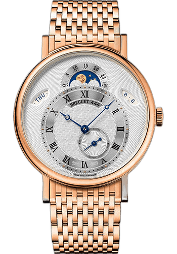 Breguet Classique Rose Gold — Moon Phase Silvered Gold Dial | Ref. 7337BR/1E/RV0