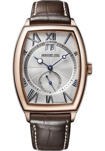 HŽritage 5410 Rose Gold Case - Silver Dial - Brown Leather Strap - 5410BR/12/9VV — Breguet Ref. 5410BR/12/9VV
